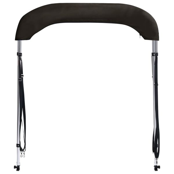 vidaXL Auvent bimini &agrave; 2 arceaux noir 150x120x110 cm