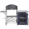 vidaXL Unit&eacute; de cuisine de camping pliable avec pare-vent Aluminium