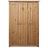 vidaXL Garde-robe &agrave; 3 portes 118x50x171,5 cm Pin Assortiment Panama