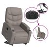vidaXL Fauteuil inclinable &eacute;lectrique taupe tissu