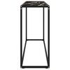 vidaXL Table console Noir 120x35x75 cm Verre tremp&eacute;