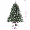 vidaXL Sapin de No&euml;l artificiel Vert 150 cm PVC, plastique et acier
