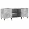 vidaXL Armoire &agrave; disques gris b&eacute;ton 121x38x48 cm bois d'ing&eacute;nierie