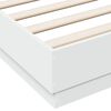 vidaXL Cadre de lit sans matelas blanc 120x200 cm