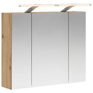 vidaXL Armoire Miroir de Salle de Bain Ch&ecirc;ne artisan 60 x 14,5 x 50 cm