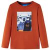 T-shirt enfants &agrave; manches longues rouille clair 116
