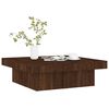 vidaXL Table basse Chêne marron 90x90x28 cm Bois d'ingénierie