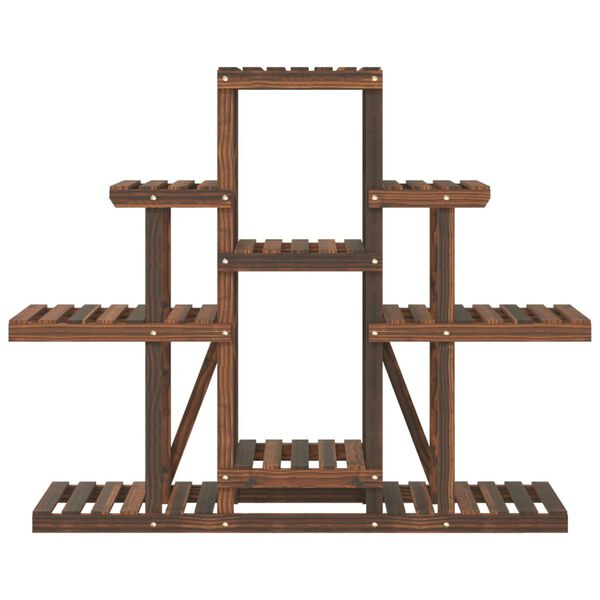 vidaXL Support à fleurs 110x25x96 cm bois massif de sapin