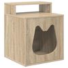 vidaXL Maison pour chat Sonoma 42,5 x 40 x 53,5 cm Bois d'ing&eacute;nierie