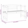 vidaXL Banc ext&eacute;rieur Naturel 119 x 44 x 76 cm Bois de pin massif
