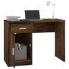 vidaXL Bureau avec tiroir et armoire Ch&ecirc;ne fum&eacute; 100x40x73 cm