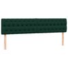 vidaXL Sommier &agrave; lattes de lit et matelas vert fonc&eacute; 180x210cm velours