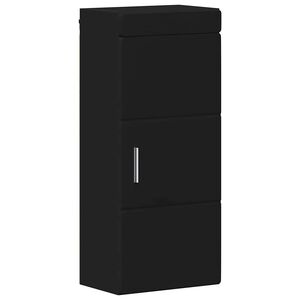 vidaXL Armoire murale de salle de bain TULUM Noir 37 x 24,5 x 86 cm