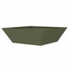 vidaXL Cache-pot de jardin 5 pcs Vert olive 50 x 50 x 15 cm