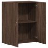 vidaXL Armoire de classement ch&ecirc;ne marron bois d'ing&eacute;nierie