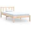 vidaXL Cadre de lit sans matelas bois massif 100x200 cm
