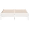 vidaXL Cadre de lit sans matelas blanc 160x200 cm bois de pin massif