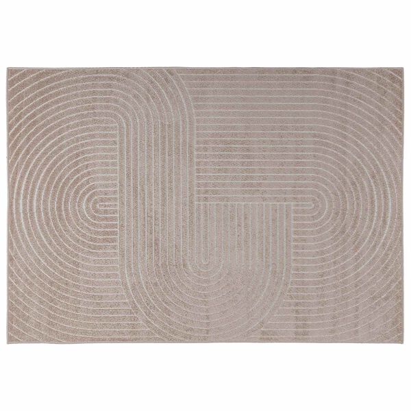 vidaXL Tapis de surface HUARTE Beige 230 x 160 cm Polyester