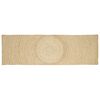 vidaXL Tapis Naturel et Blanc 60 x 300 cm Jute