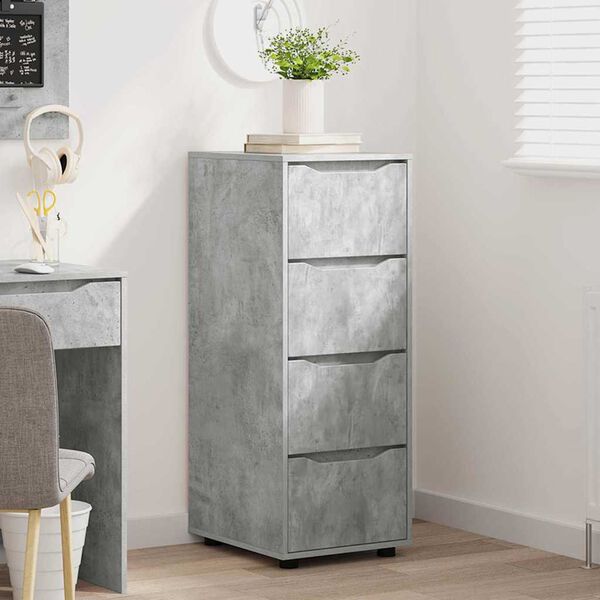 vidaXL Armoire de rangement Gris b&eacute;ton 40 x 48 x 105 cm