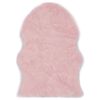 vidaXL Tapis 60 x 90 cm Peau de mouton synth&eacute;tique Rose