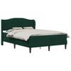 vidaXL Cadre de lit 2 pi&egrave;ces Vert fonc&eacute; 120 x 190 cm Velours