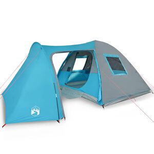 vidaXL Tente familiale &agrave; d&ocirc;me 6 personnes bleu imperm&eacute;able