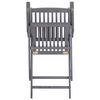 vidaXL Chaises pliables d'extérieur lot de 2 et coussins Bois d'acacia