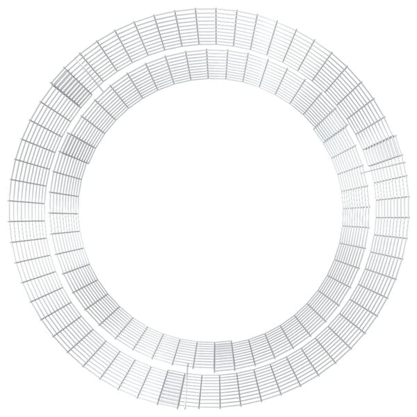 vidaXL Foyer en gabion &Oslash; 100 cm fer galvanis&eacute;