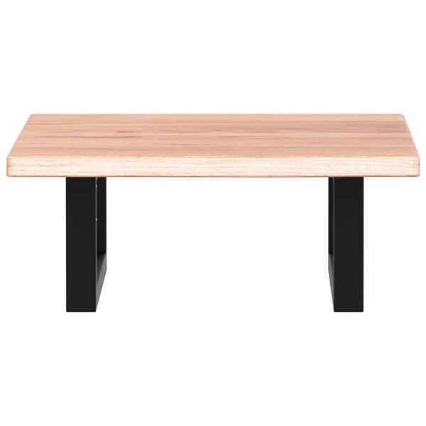 vidaXL Étagère de vasque murale acier et bois de chêne massif