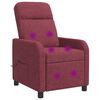 vidaXL Fauteuil de massage inclinable Bordeaux Tissu