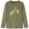 T-shirt enfants &agrave; manches longues kaki 116