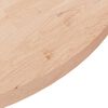 vidaXL Dessus de table rond Ø90x2,5 cm Bois de chêne massif non traité