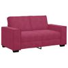 vidaXL Ensemble de canap&eacute;s 3 pcs avec coussins Rouge bordeaux Velours