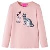 vidaXL T-shirt enfants &agrave; manches longues rose clair 104