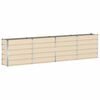 vidaXL Jardini&egrave;re Ivoire 320 x 40 x 75 cm Acier