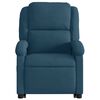 vidaXL Fauteuil inclinable de massage &eacute;lectrique bleu velours