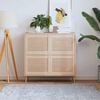 vidaXL Portes d'armoire &agrave; persiennes 4 pcs 39,5x49,4 cm pin massif