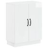 vidaXL Meuble de Rangement de Salle de Bain HOORN Blanc brillant