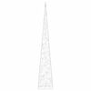 vidaXL C&ocirc;ne lumineux d&eacute;coratif &agrave; LED Acrylique Blanc froid 120 cm