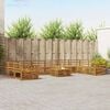vidaXL Ensembles de canap&eacute;s 11 pcs Naturel Bois d'Acacia Massif