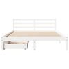 vidaXL Cadre de lit sans matelas blanc 150x200 cm bois de pin massif