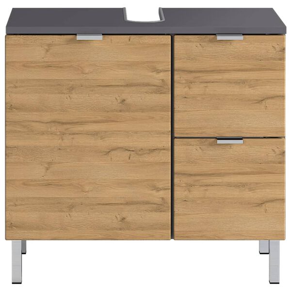 Germania Armoire plancher sous-lavabo GW-Mauresa 34x60x56 cm Graphite