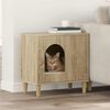 vidaXL Maison pour chat Sonoma 51 x 30 x 52 cm Bois d'ing&eacute;nierie