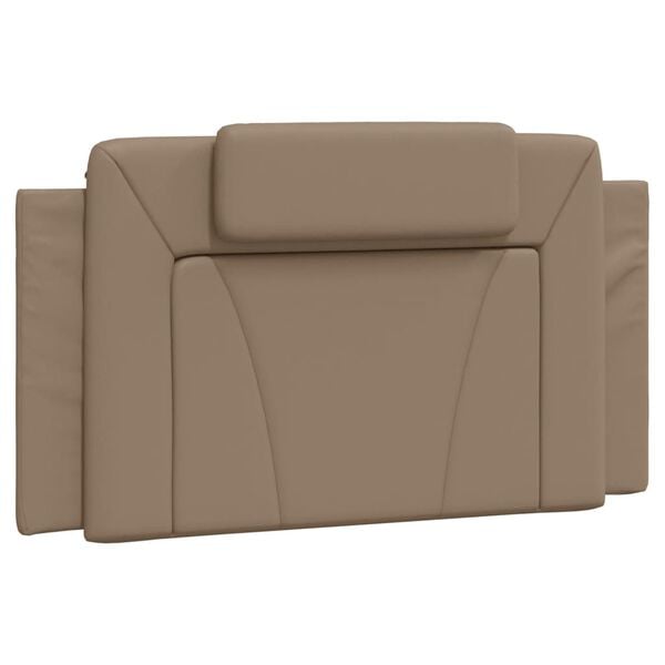 vidaXL Coussin de t&ecirc;te de lit Viana cappuccino 100 cm similicuir