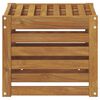 vidaXL Banc de Jardin Naturel 43 x 43 x 37 cm Bois d'Acacia Massif