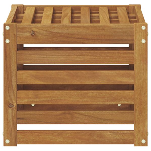 vidaXL Banc de Jardin Naturel 43 x 43 x 37 cm Bois d'Acacia Massif