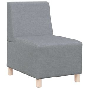 vidaXL Canap&eacute; modulaire sans accoudoirs Gris clair 55 cm Tissu