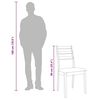 vidaXL Chaises à manger coussins 2 pcs blanc bois massif caoutchouc