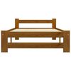 vidaXL Cadre de lit sans matelas marron miel pin massif 100x200 cm